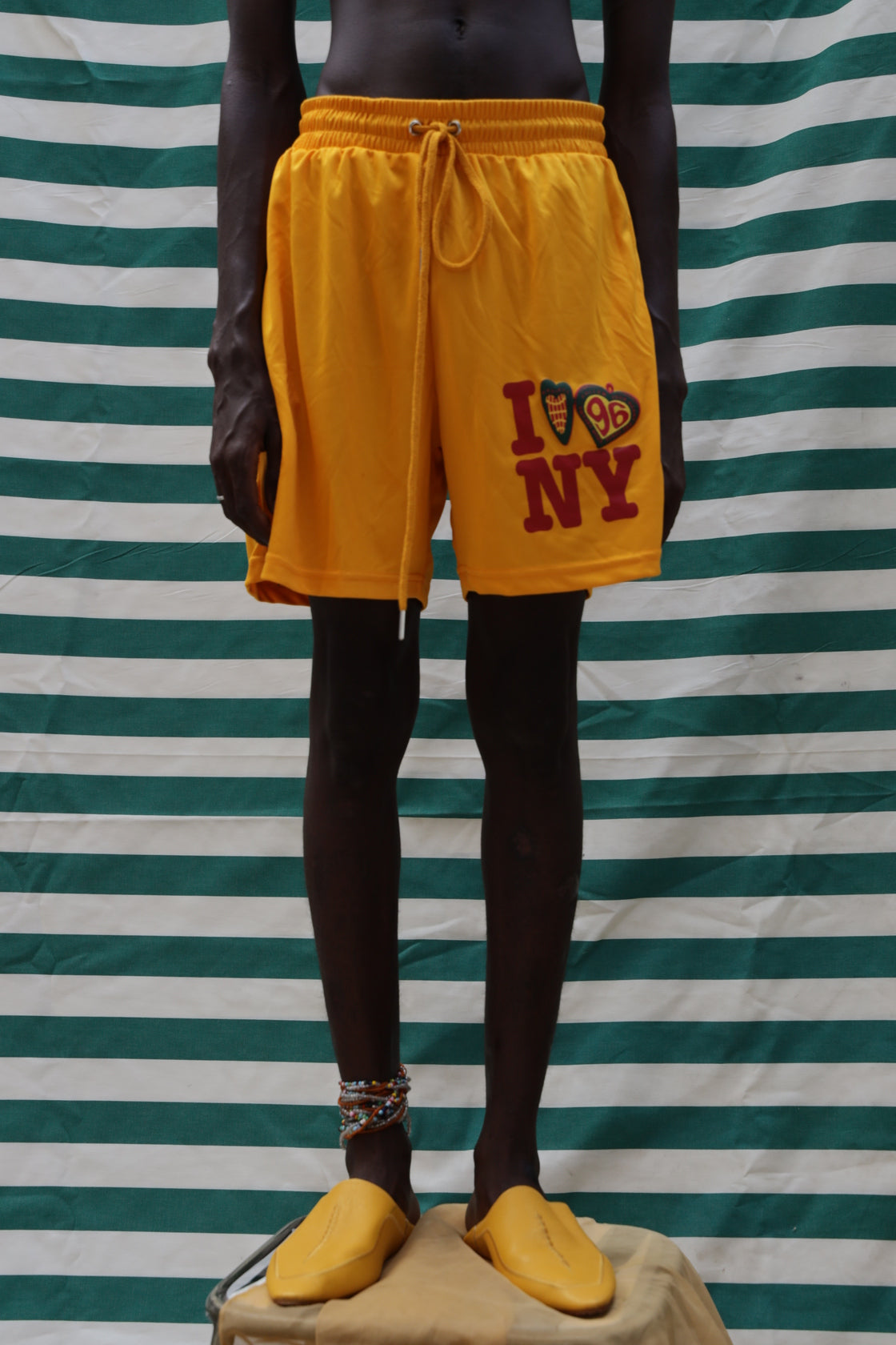 'I LOVE NY' YELLOW SHORTS